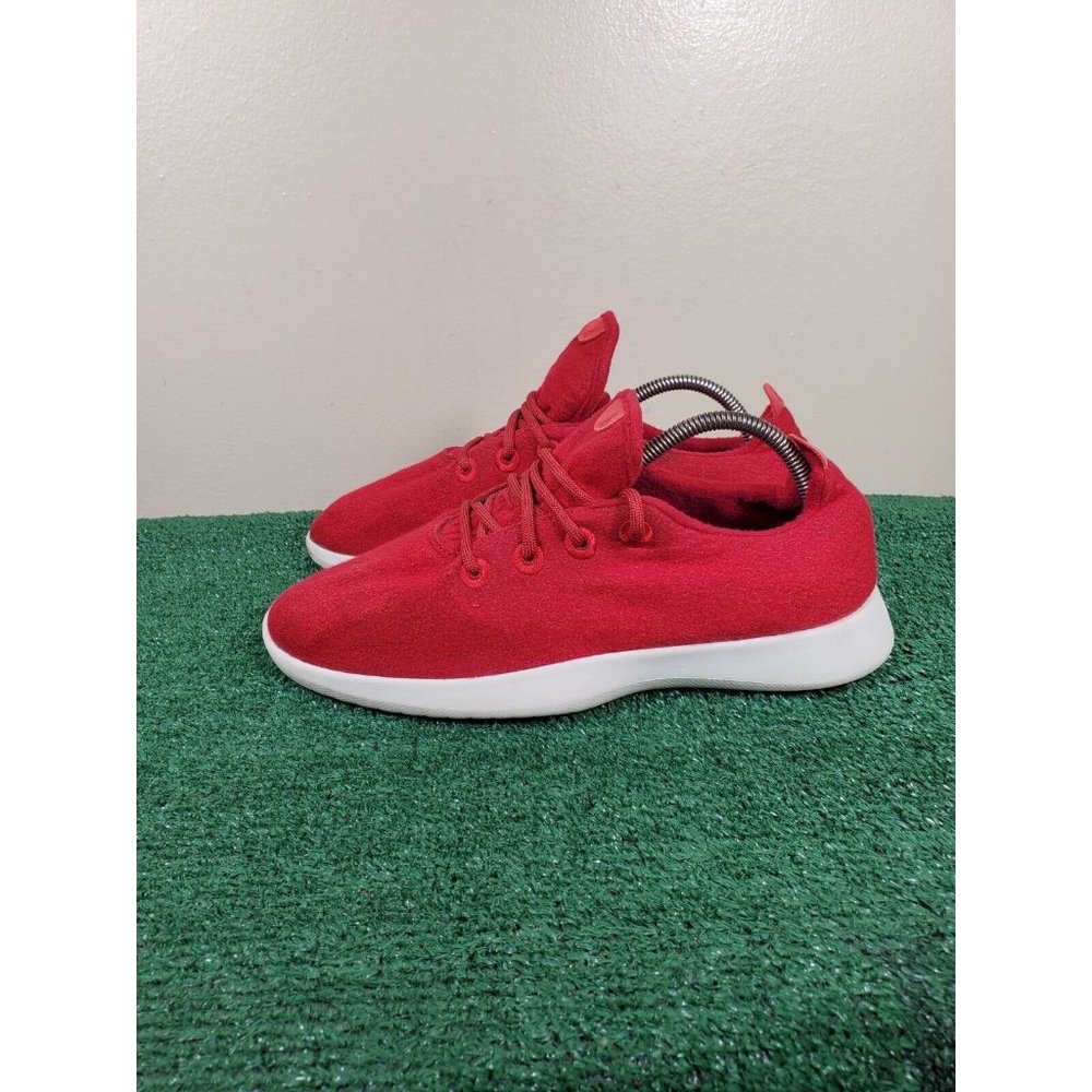 Allbirds Wool Runner Mens Size 11 Red White Athletic Running Shoes